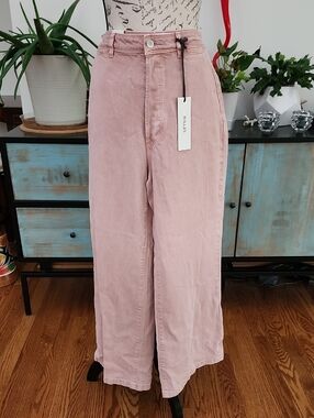 ROLLA'S Sailor High Rise Wide Leg Jeans in Peony Pink - NWT